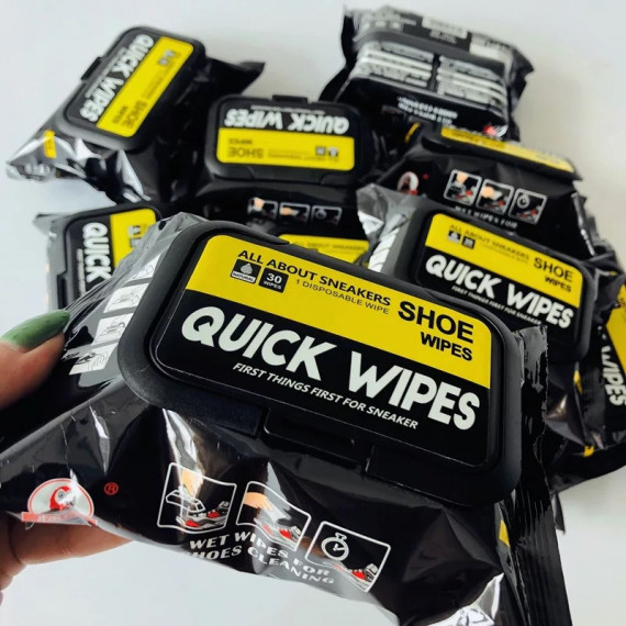 一抹去污 超方便Quick Wipes 清潔鞋濕紙巾3包