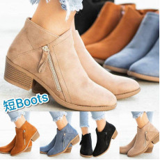 拉鍊短 Boots仔