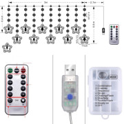 聖誕USB 遙控星星燈掛飾 3米 