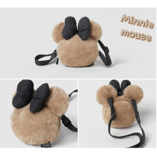 蝴蝶結Minnie Mouse兒童毛毛袋