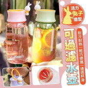 活力兔仔造型可過濾水壺480ML（2個裝）