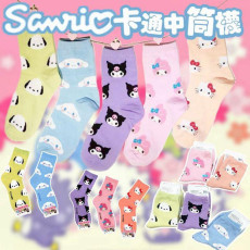 Sanrio 卡通中筒襪