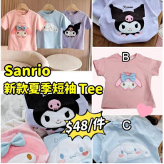 Sanrio 夏季新款純棉短袖 Tee