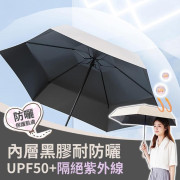 ​晴雨兩用折疊口袋傘UPF 50+ (附皮袋)