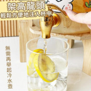 ​2.5L卡通小兔帶蓋玻璃冷水壺+木架兩件套