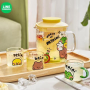 LINE FRIENDS玻璃冷套裝(一壺四杯)