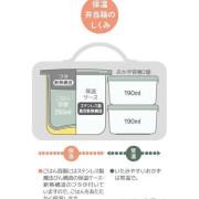 THERMOS卡通不鏽鋼真空斷熱保溫飯盒連保溫袋